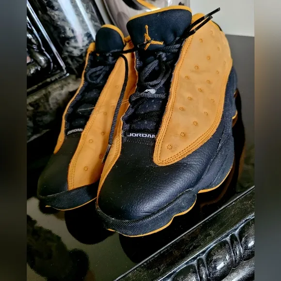 Air Jordan XIII 13 Chutney Men's Sneakers Black/Tan/Gold Leather US 11