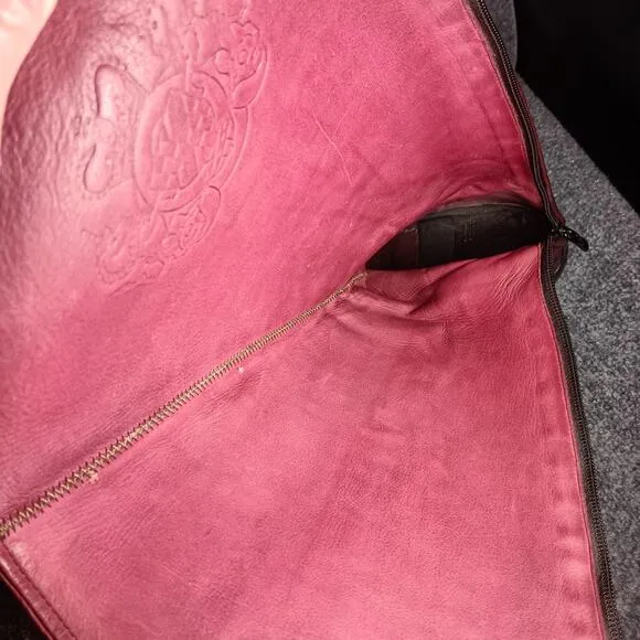 Alberto Fasciani Burgundy Leather Tall Boots Size 9