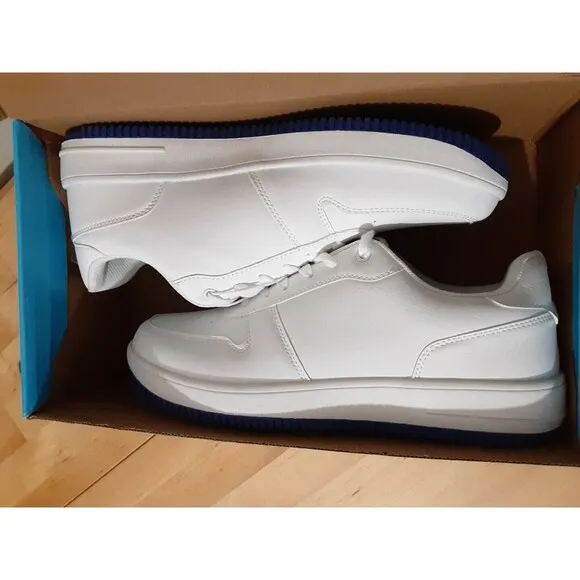 ALDi Gear 2024 Spring Men's White Sneakers Shoe Size 10 Aldi Gear Logo Hot