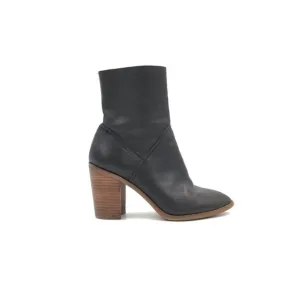 Aldo Black Leather Fearien Ankle Boots Size 7
