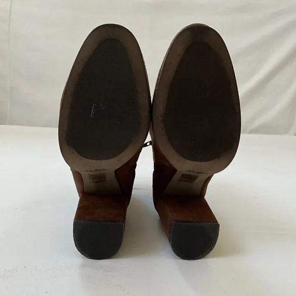 ALDO Brown Ankle Boots Booties Size 9