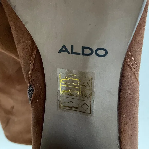 ALDO Brown Ankle Boots Booties Size 9