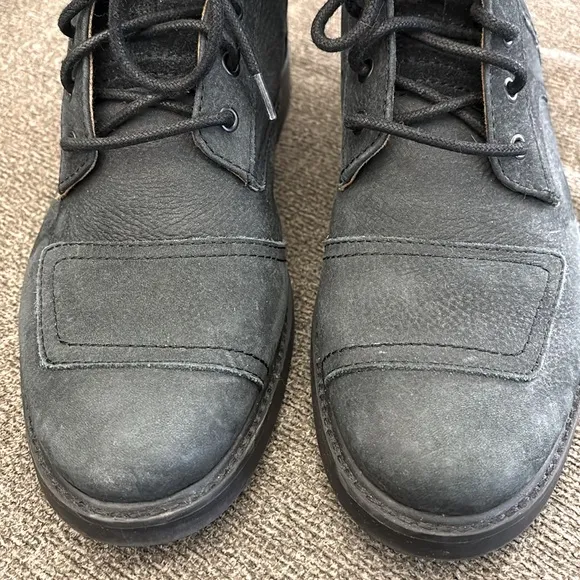 Aldo Suede Motorcycle Men’s Black Lace Top Boots Size 8