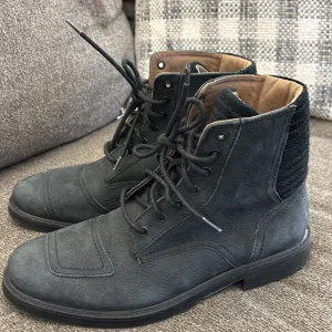 Aldo Suede Motorcycle Men’s Black Lace Top Boots Size 8