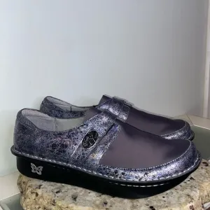 Alegria Ice Ice Baby Dream Fit Leather Neoprene Clog Comfort Shoe 42 US 11.5-12