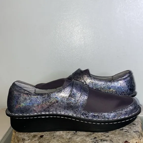 Alegria Ice Ice Baby Dream Fit Leather Neoprene Clog Comfort Shoe 42 US 11.5-12