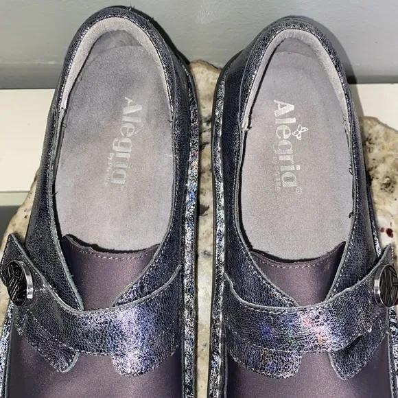 Alegria Ice Ice Baby Dream Fit Leather Neoprene Clog Comfort Shoe 42 US 11.5-12