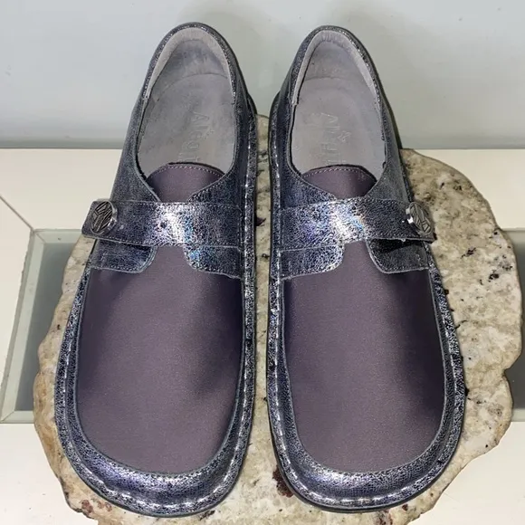 Alegria Ice Ice Baby Dream Fit Leather Neoprene Clog Comfort Shoe 42 US 11.5-12