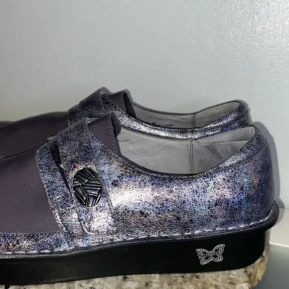 Alegria Ice Ice Baby Dream Fit Leather Neoprene Clog Comfort Shoe 42 US 11.5-12