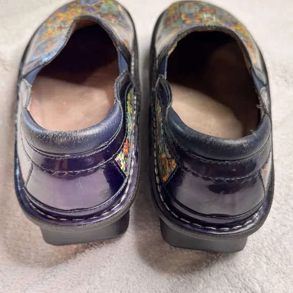 Alegria women’s Colorful Mosaic Slip-On Shoes size EU 39 (US size 8)