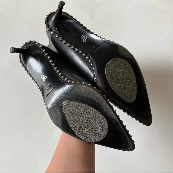 Alexander Wang Eri Studded Leather Ankle Boots In Black