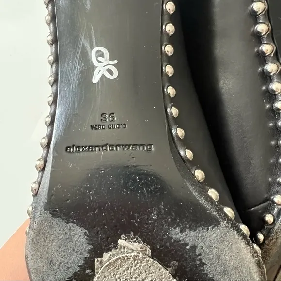 Alexander Wang Eri Studded Leather Ankle Boots In Black
