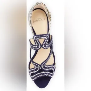 Alexandre Birman Alice shoes Suede/Snake 100mm Sandal, Bali/Mono Natural heels