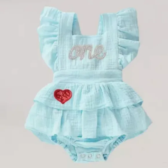 Alice in Wonderland First Birthday Romper Alice Dress Onederland Clothes