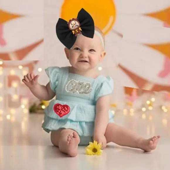 Alice in Wonderland First Birthday Romper Alice Dress Onederland Clothes