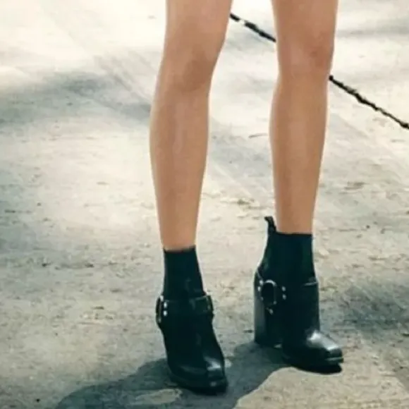 All Saints Black Aiden Jules Harness Ankle Women’s Boots