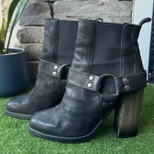 All Saints Black Aiden Jules Harness Ankle Women’s Boots