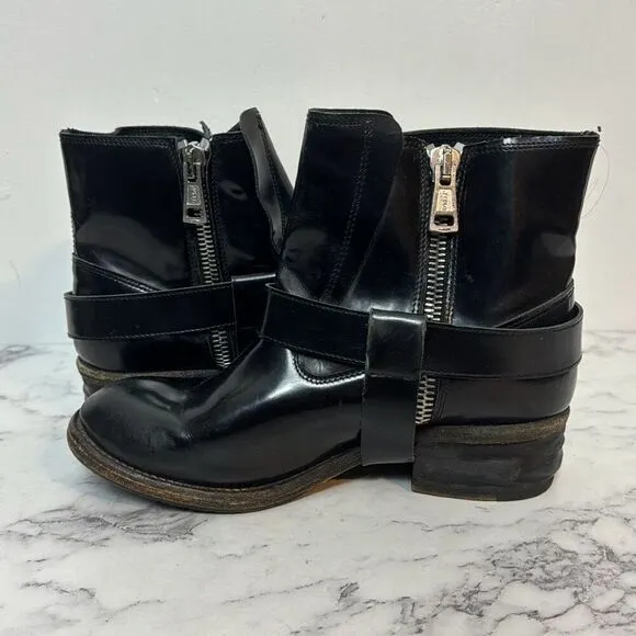 All Saints Jules Biker Boots 38