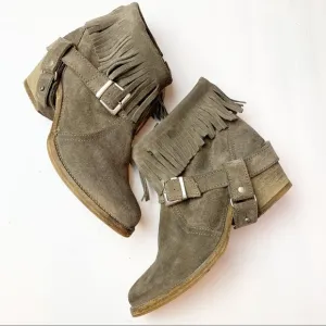 All Saints | Suede Bonny Cuban Harness Boots