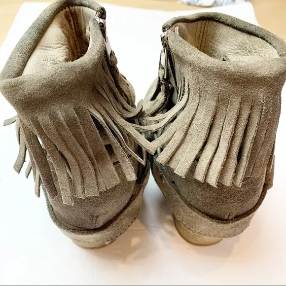All Saints | Suede Bonny Cuban Harness Boots