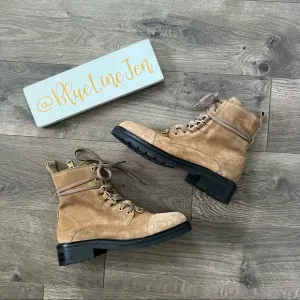 All Saints Tan Lira Hiker Boots NWOT