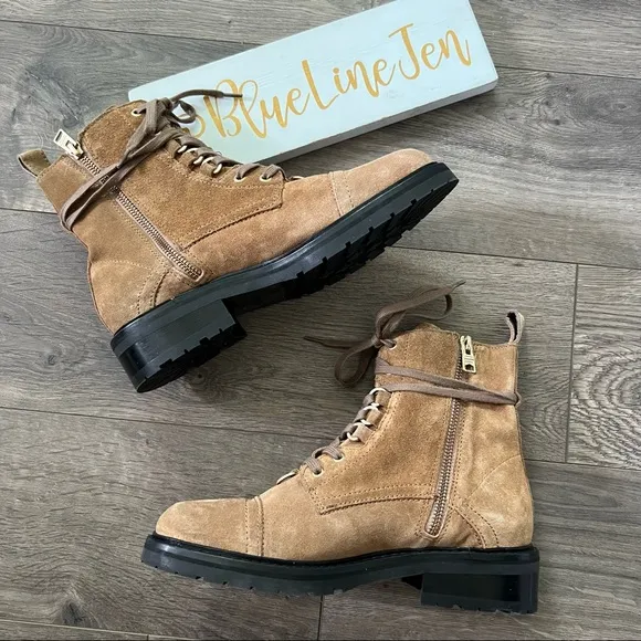 All Saints Tan Lira Hiker Boots NWOT