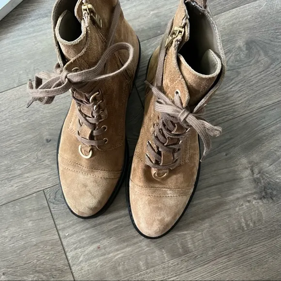 All Saints Tan Lira Hiker Boots NWOT