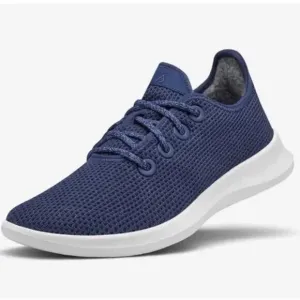 Allbirds Tree Runners Navy Marine Blue Lace-Up Knit Running Shoes Men's 12
