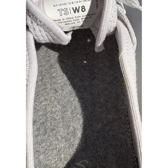 Allbirds Tree Skippers Womens Size 8 White Comfort Shoes Sneaker Lace Up Mesh