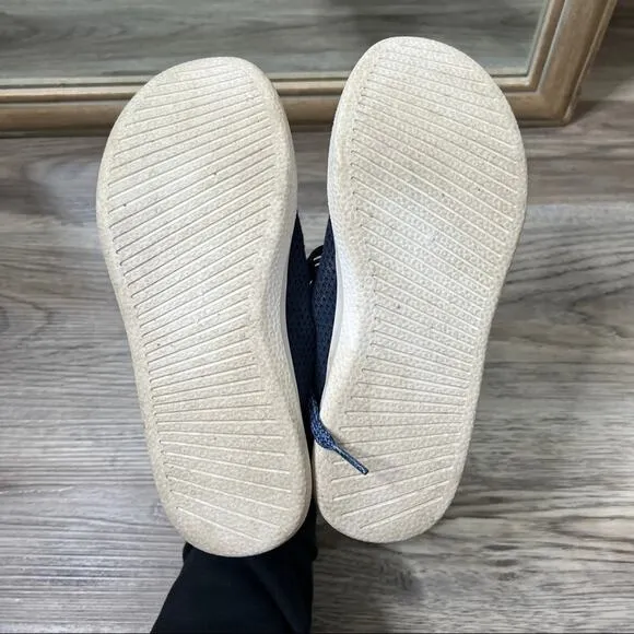 Allbirds Tree Toppers High Top Sneakers Shoes Marine White Sole sz 6
