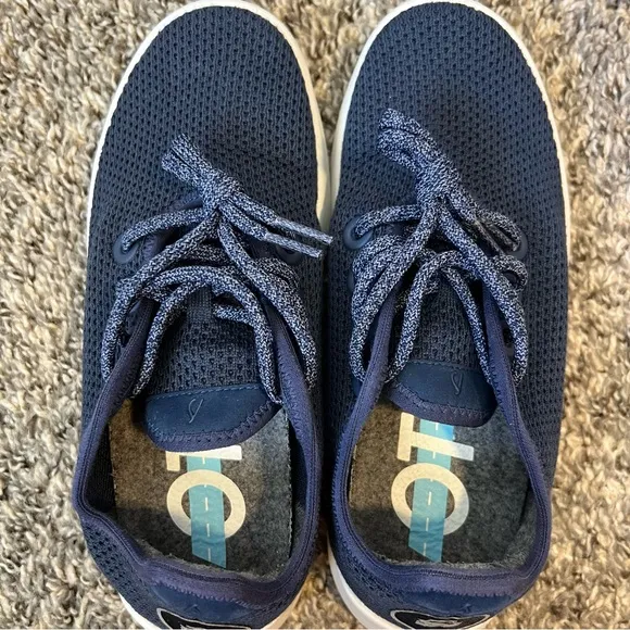 Allbirds Women’s Tree Runner Marine‎ Blue Knit Sneakers Size 6