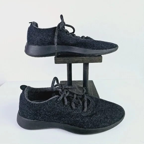 Allbirds Women's Wool Runner Mizzles 0120 NV1 Natural Black Sneaker, Sz 9