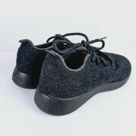 Allbirds Women's Wool Runner Mizzles 0120 NV1 Natural Black Sneaker, Sz 9