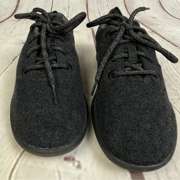 ALLBIRDS Wool Runners women's dark grey comfortable flexible sneaker shoe, sz 9