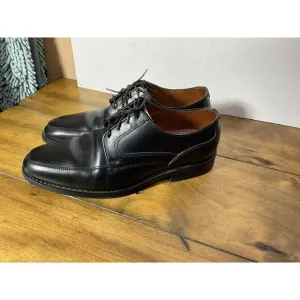 Allen Edmonds Montgomery Mens Size 8 D Black Leather Derby Split Toe Shoes