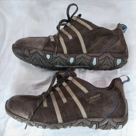 Allrounder by Mephisto Brown Leather Suede SHOES Womens Size 6.5 Hiking Sneakers
