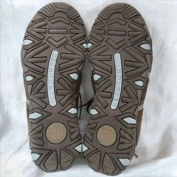 Allrounder by Mephisto Brown Leather Suede SHOES Womens Size 6.5 Hiking Sneakers
