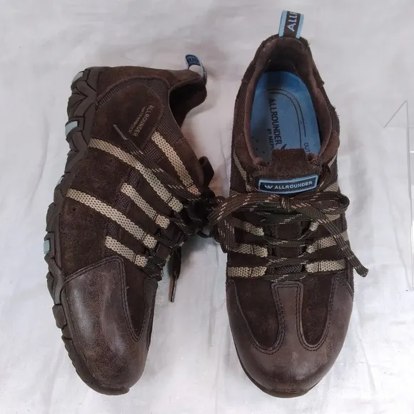 Allrounder by Mephisto Brown Leather Suede SHOES Womens Size 6.5 Hiking Sneakers