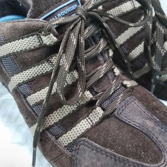 Allrounder by Mephisto Brown Leather Suede SHOES Womens Size 6.5 Hiking Sneakers