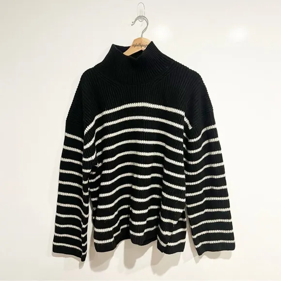 AllSaints Melody Merino Wool Blend Stripe Jumper Sweater