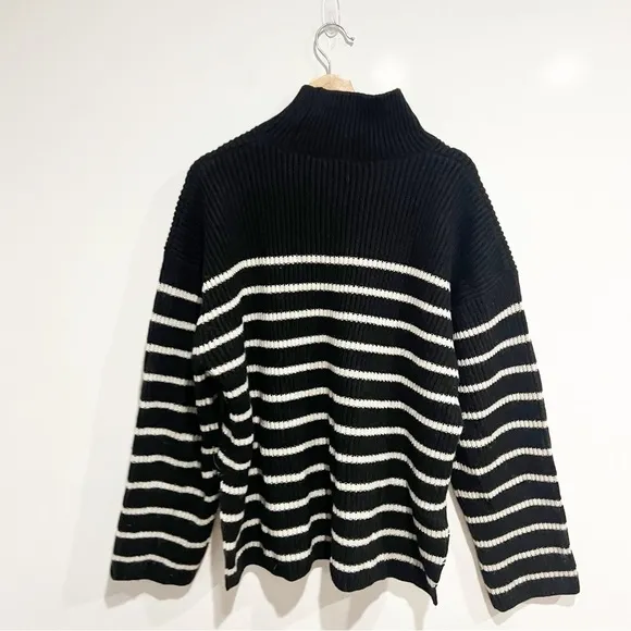 AllSaints Melody Merino Wool Blend Stripe Jumper Sweater