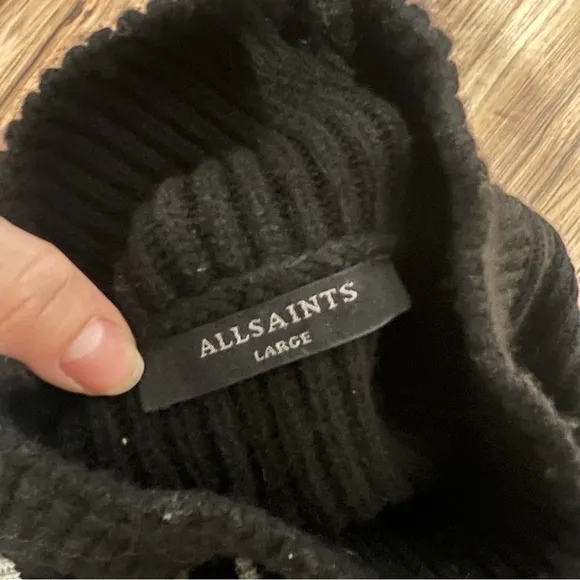 AllSaints Melody Merino Wool Blend Stripe Jumper Sweater