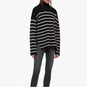 AllSaints Melody Merino Wool Blend Stripe Jumper Sweater