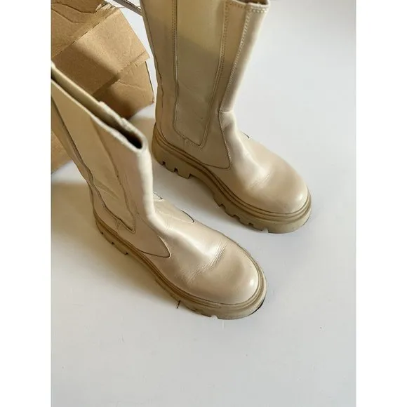 ALOHAS All Rounder Boots Cream Rubber Chunky