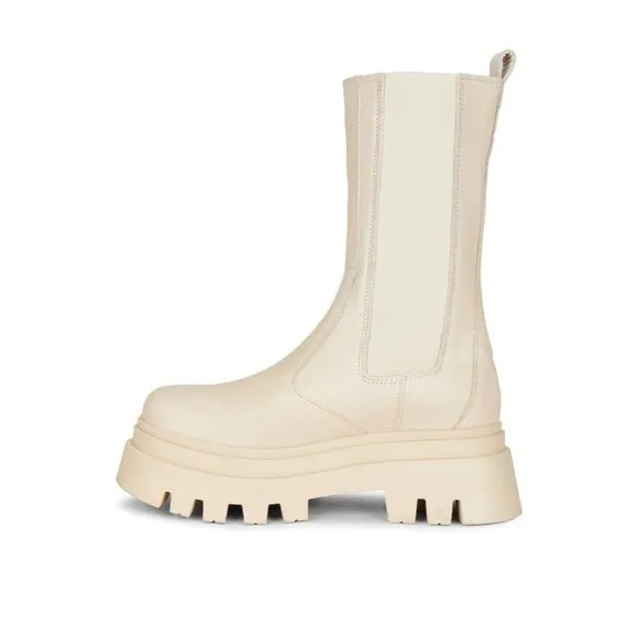 ALOHAS All Rounder Boots Cream Rubber Chunky