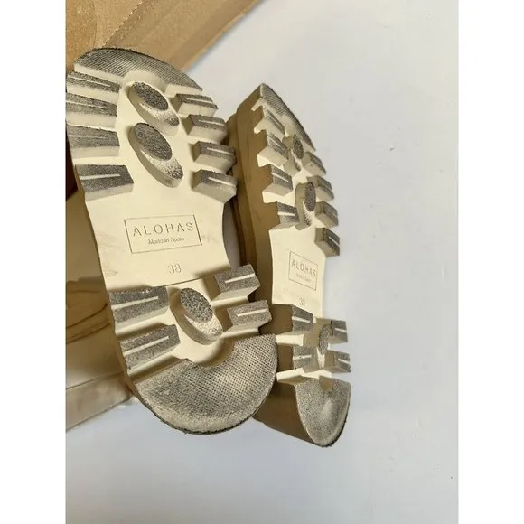 ALOHAS All Rounder Boots Cream Rubber Chunky