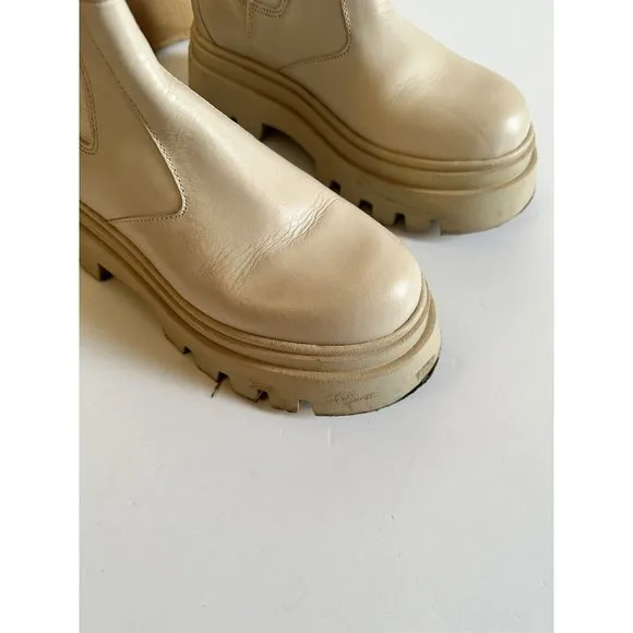 ALOHAS All Rounder Boots Cream Rubber Chunky