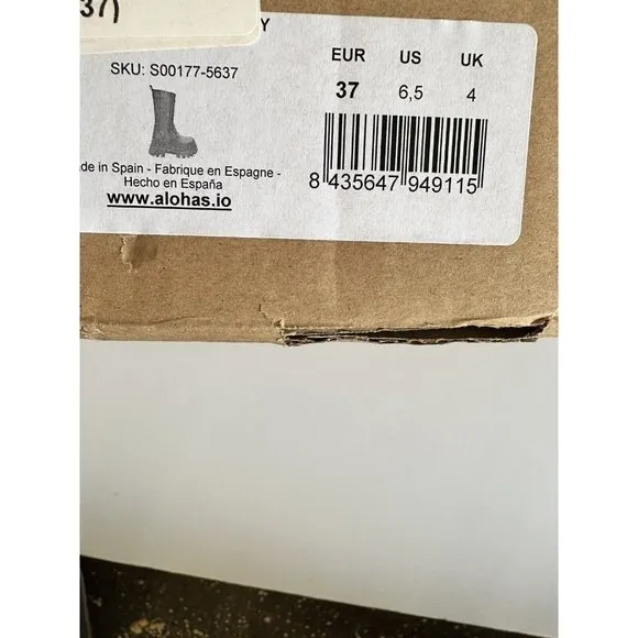 ALOHAS All Rounder Boots Cream Rubber Chunky