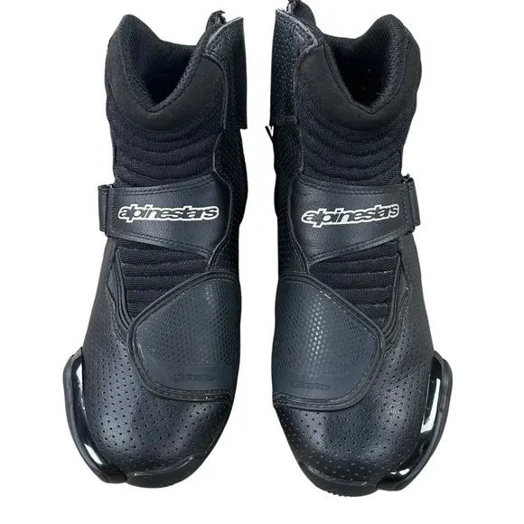 Alpinestars SMX-1 R Vent Mens Leather Motorcycle Riding Boots Size 10.5 US 45 EU