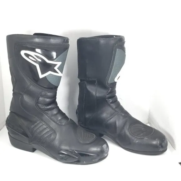 Alpinestars Tech Series Men's Motorcycle Boots Black/Grey Size 43 EU 9 US